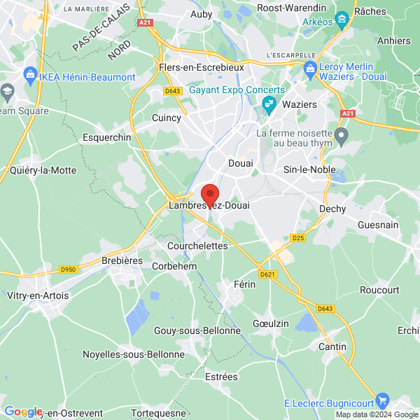 Lambres-lez-Douai - Google map